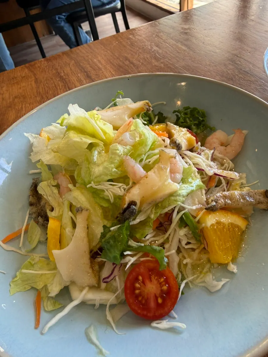 Abalone and shrimp yuzu salad basic side dish