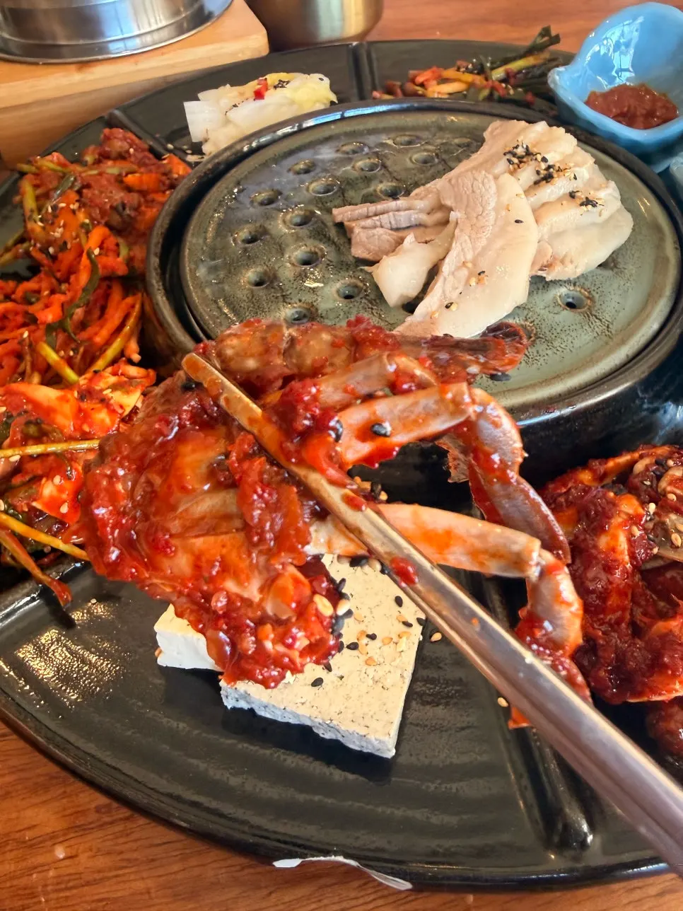 Seasoned crab packed full of meat