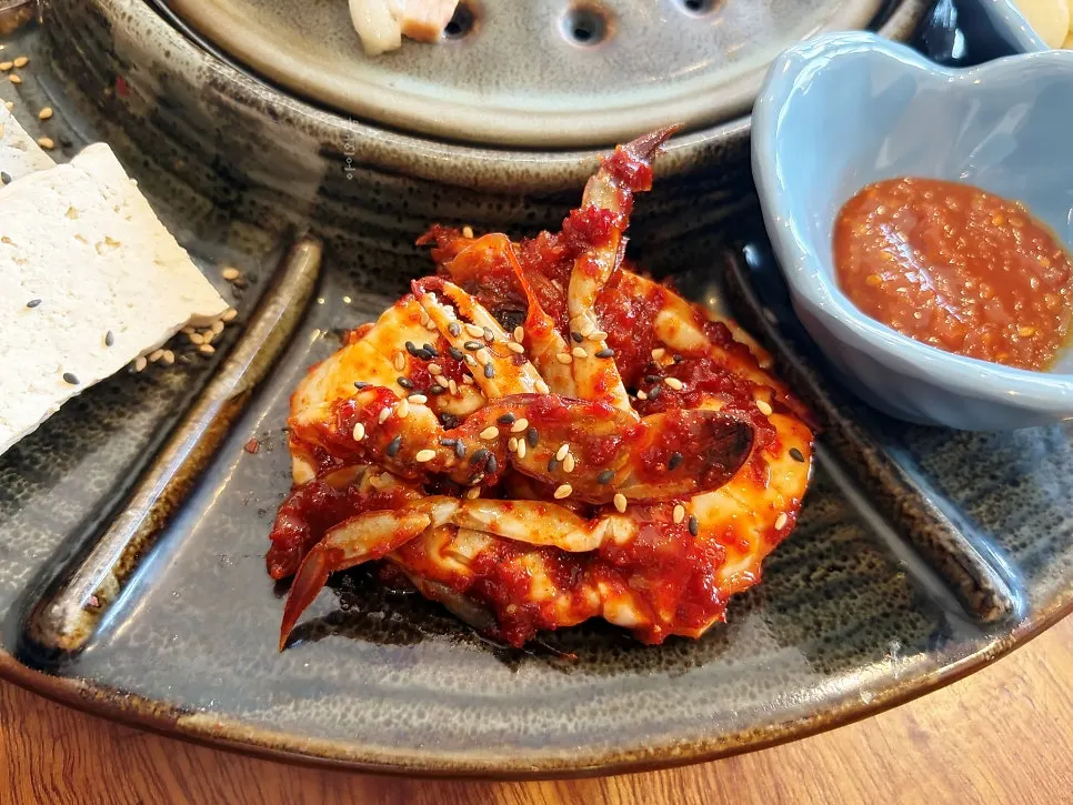 송정옥 기본상차림 반찬 클로즈업