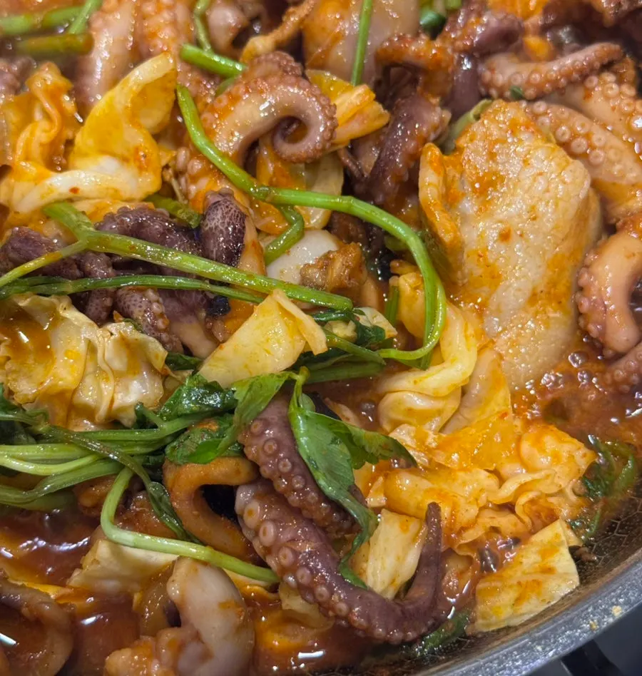 숨이 죽을 만큼 한 번 더 끓인 쭈꾸미