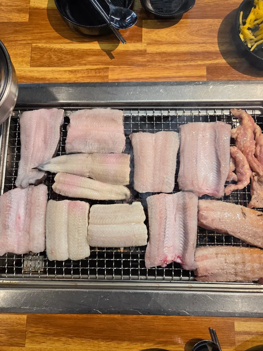A plate of prepared freshwater eel