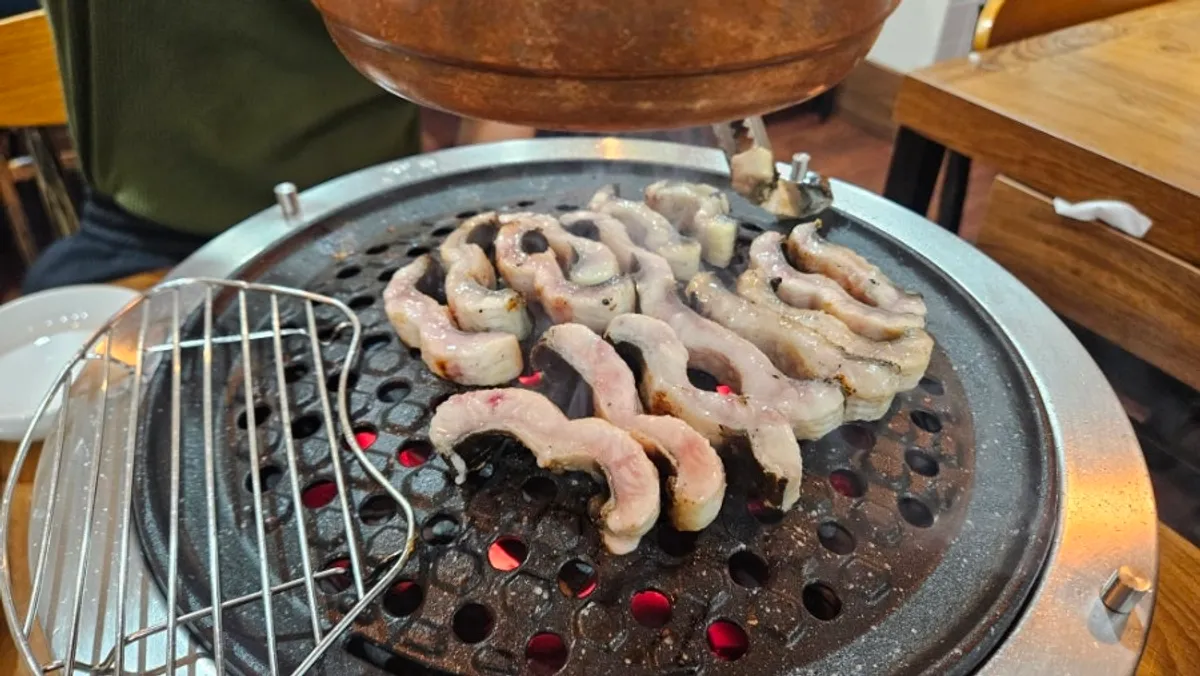 노릇하게 구워진 민물장어 구이