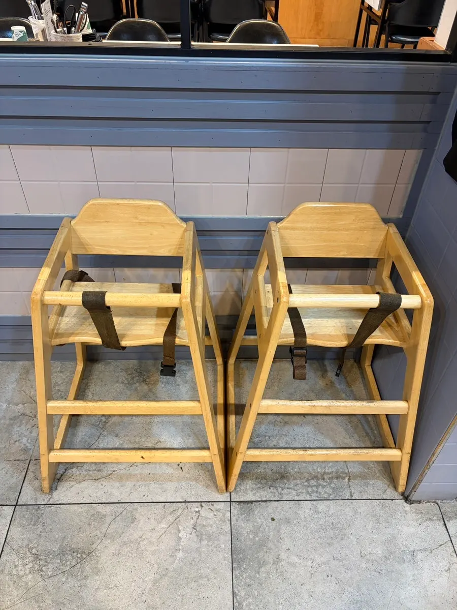 Baby chairs available at the restaurant