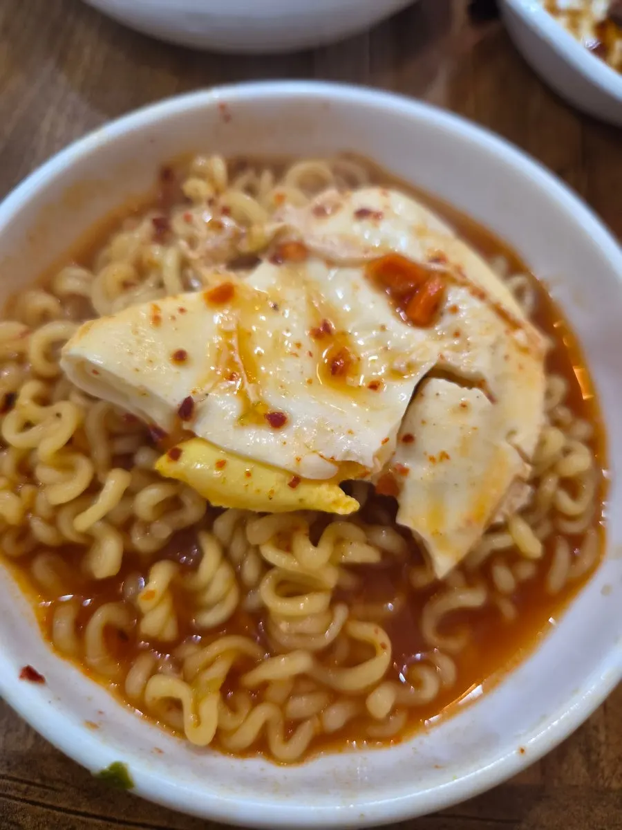 Bowl of ramyeon with rich broth