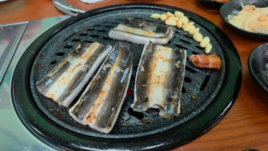 Second batch of eel grilled by hand