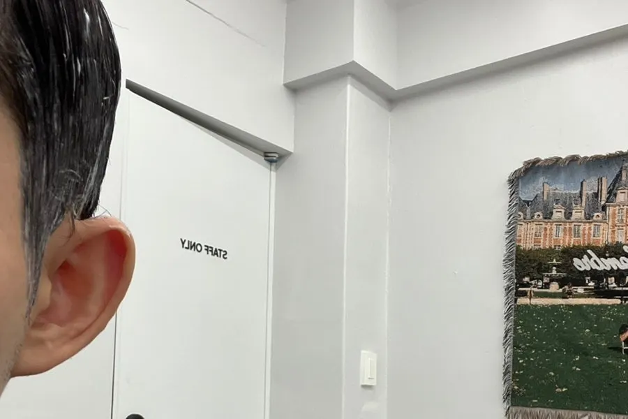 다운펌과 커트 시술 전 헤어 상태