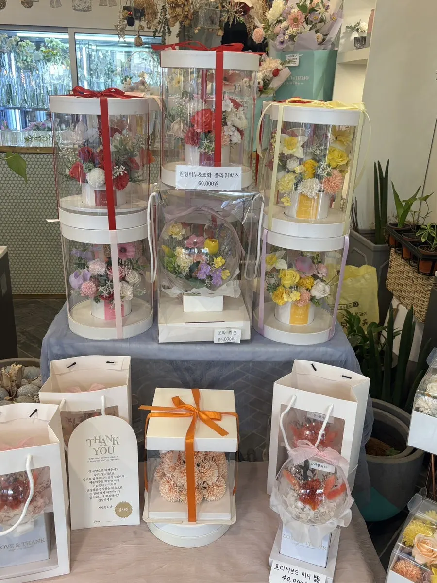 Shelf with gift items