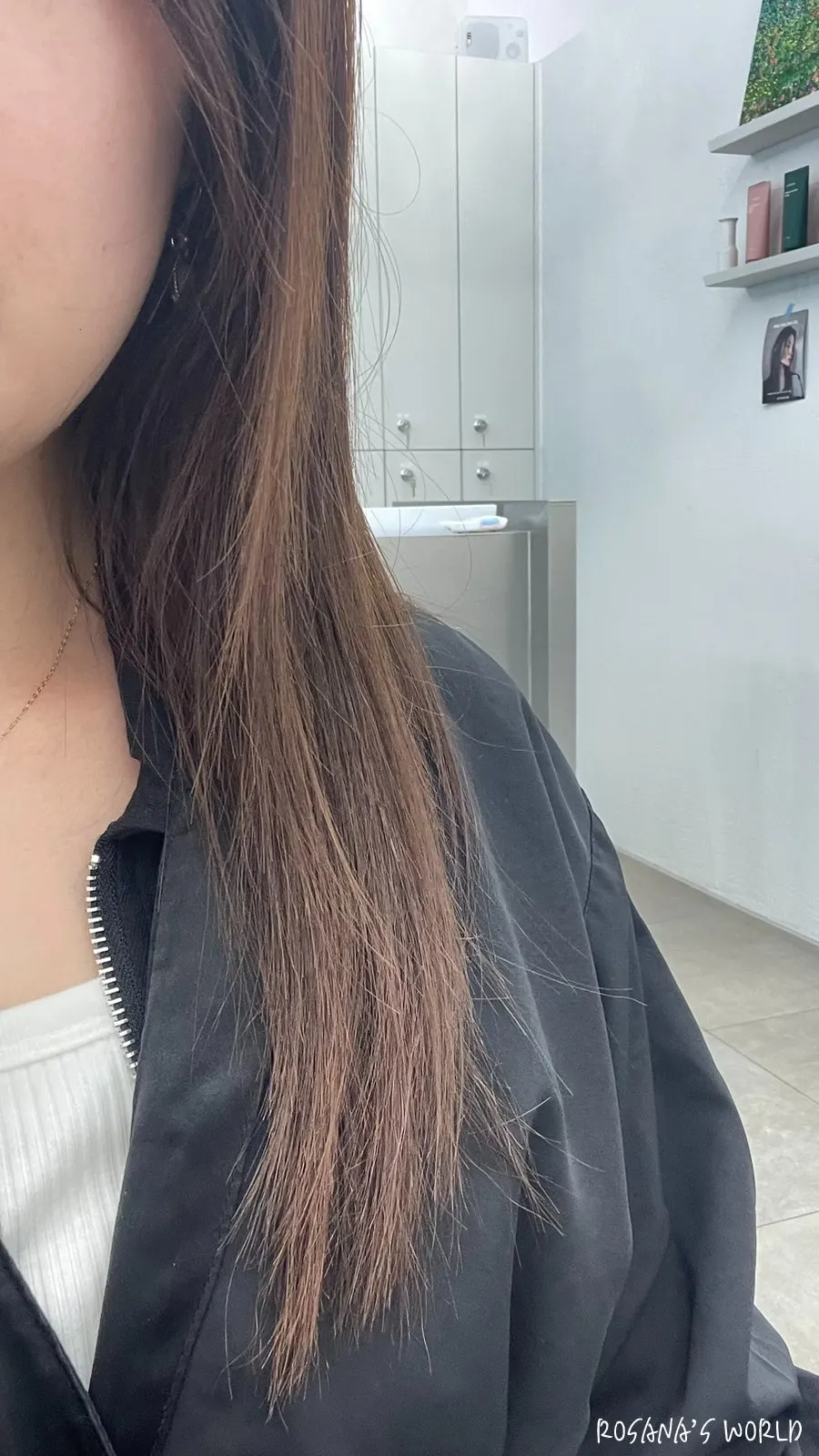 레이어드 커트 후 가벼워진 머리