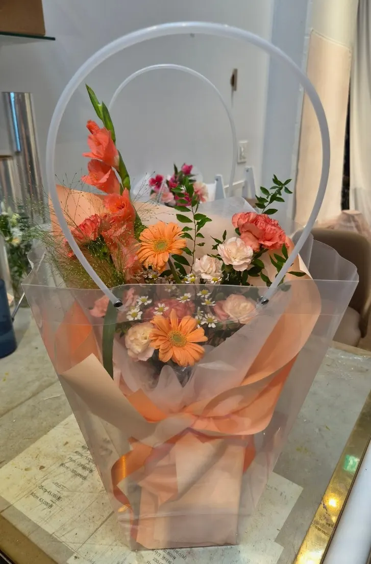 Pastel bouquet for a friend’s birthday