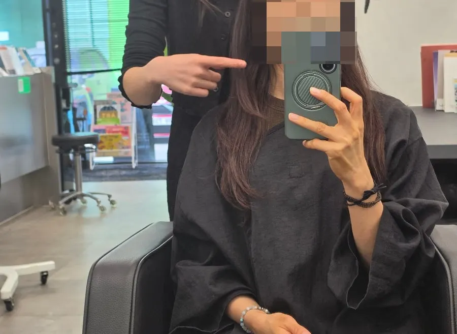 원하는 스타일을 상담하는 과정