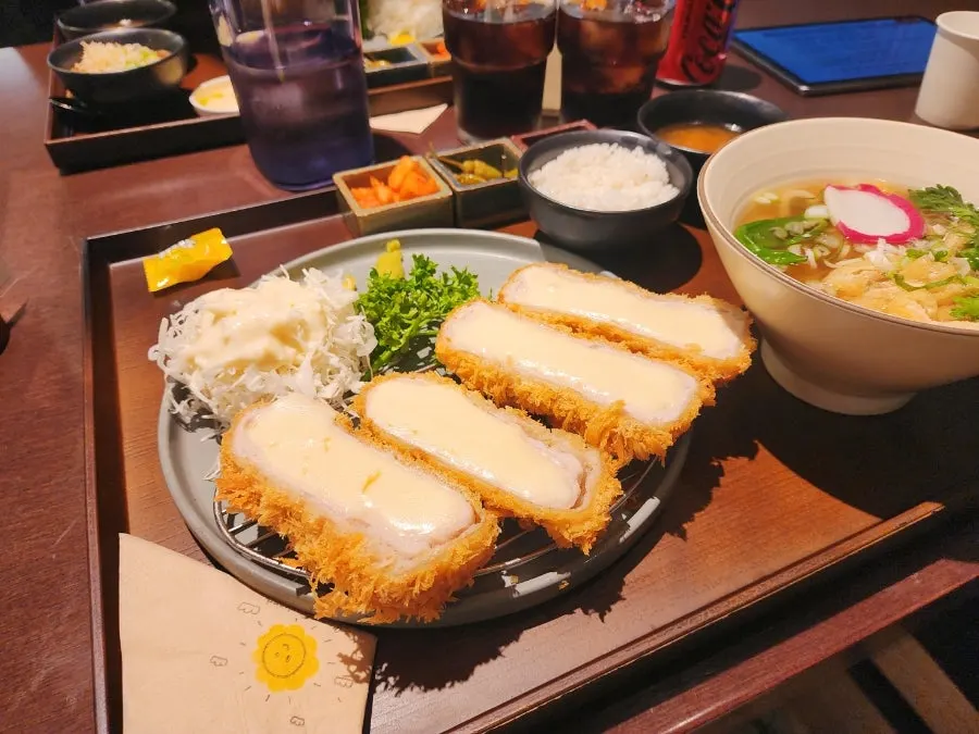 Cheese cutlet menu at Pine Katsu