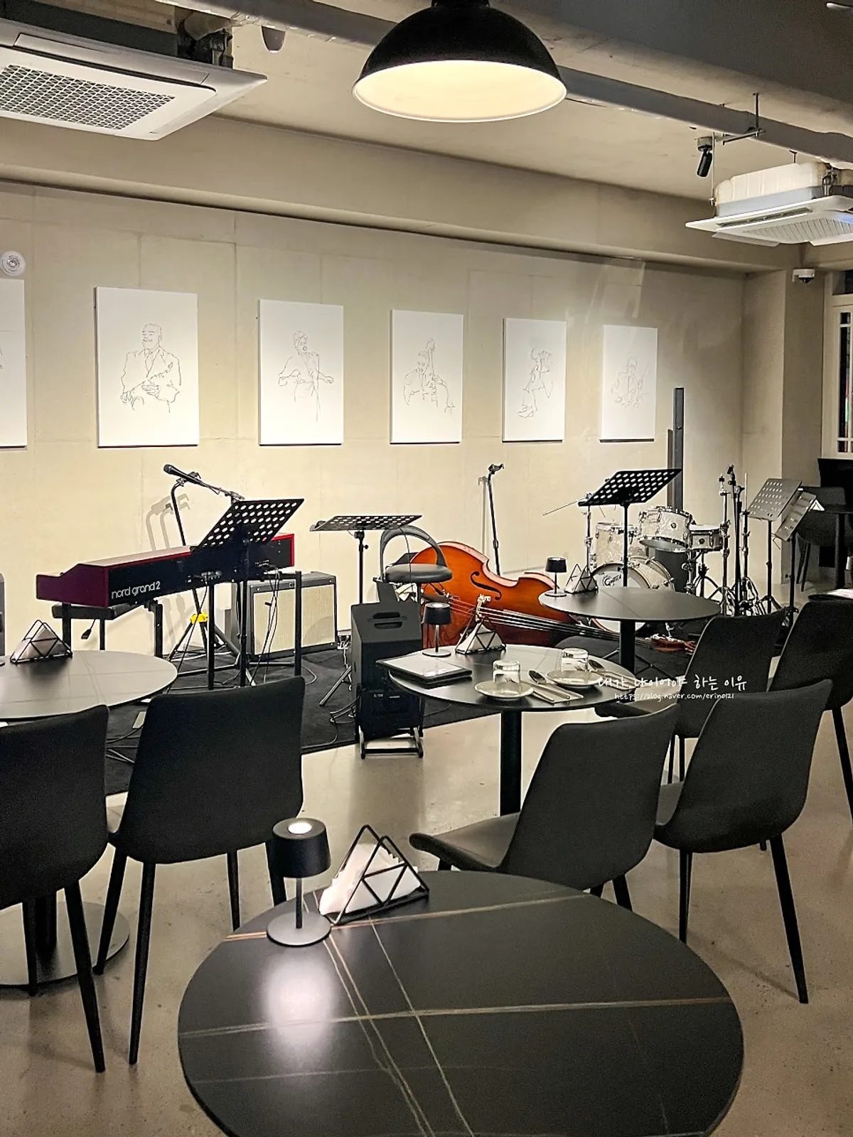 Cartel con el line-up de jazz de septiembre en Allegro