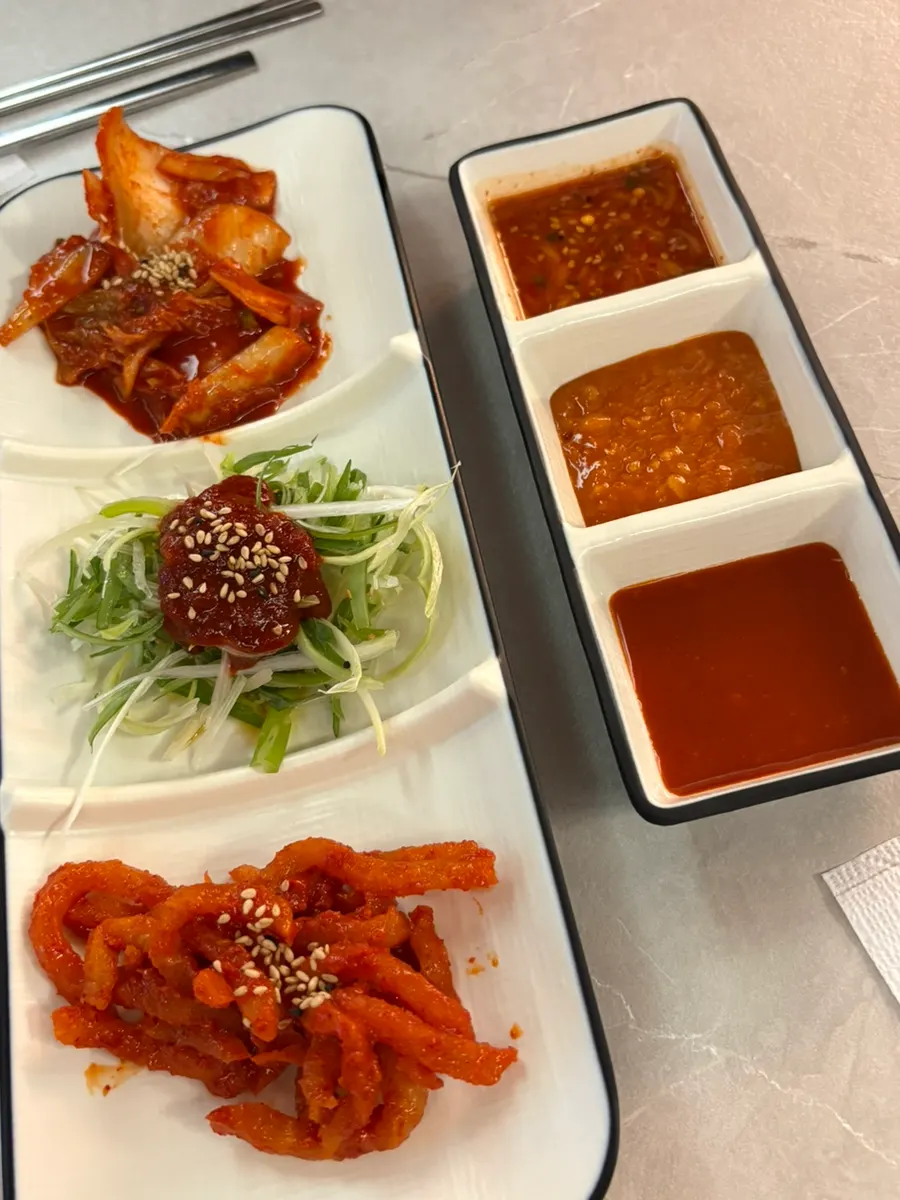 Extra side dishes at the self-service corner