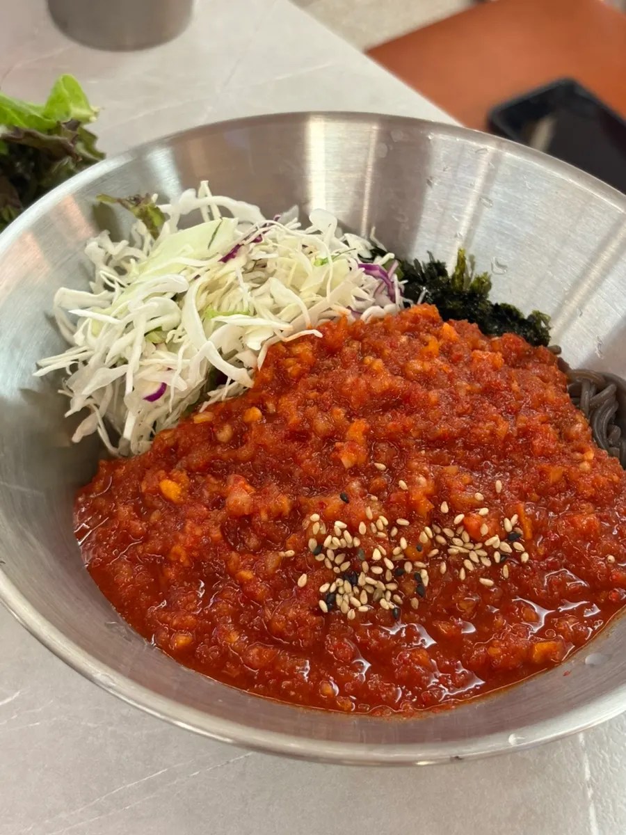 Sundubu-jjigae served in an earthenware pot