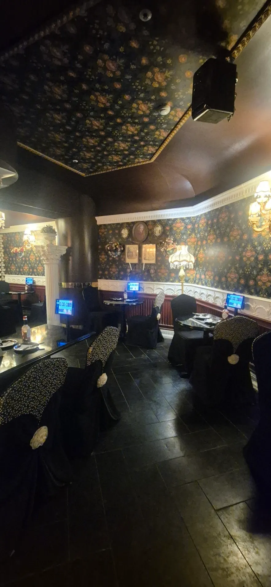 Interior styled like a vintage European restaurant