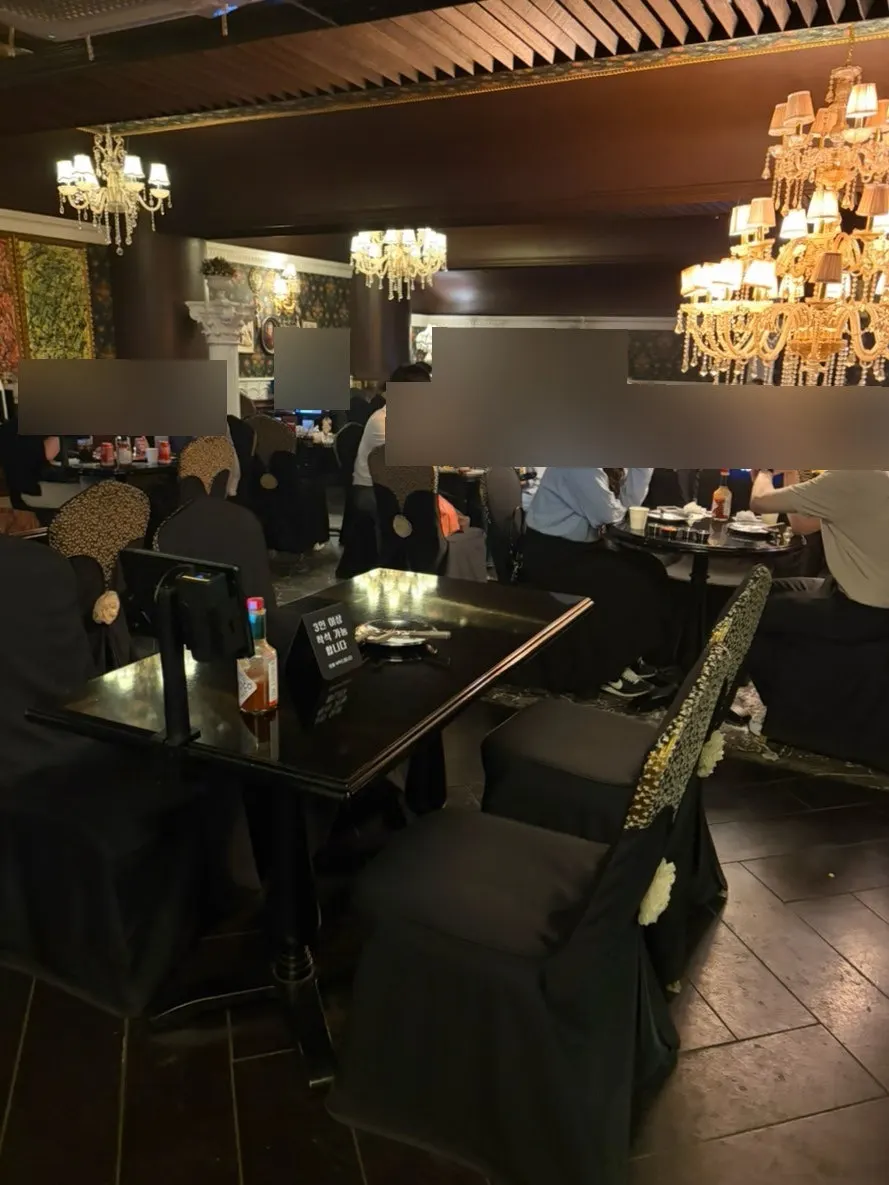 Elegant-style seating inside the store