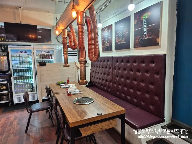 Clean interior of the recently opened restaurant