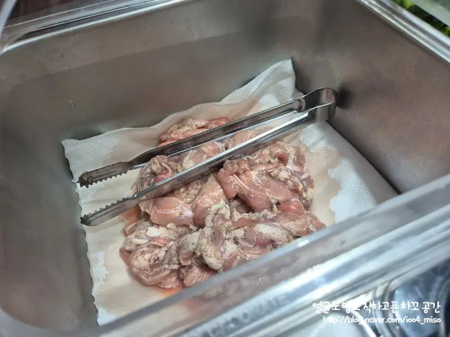 Plate of unlimited-refill chicken neck meat