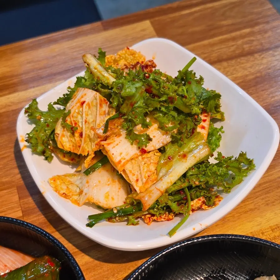 Bright, tangy fresh kimchi side dish