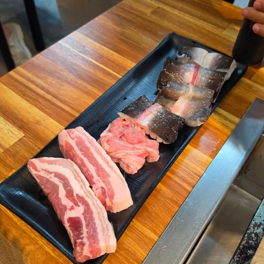 A plate of prepped freshwater eel