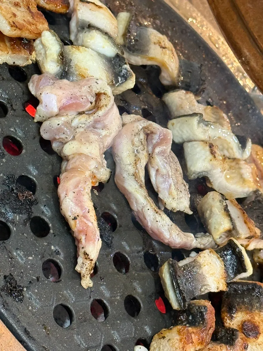 A golden-grilled piece of pork belly