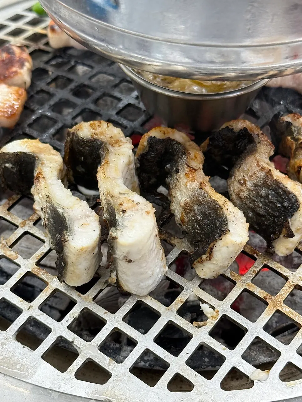 Freshwater eel grilled golden on all sides