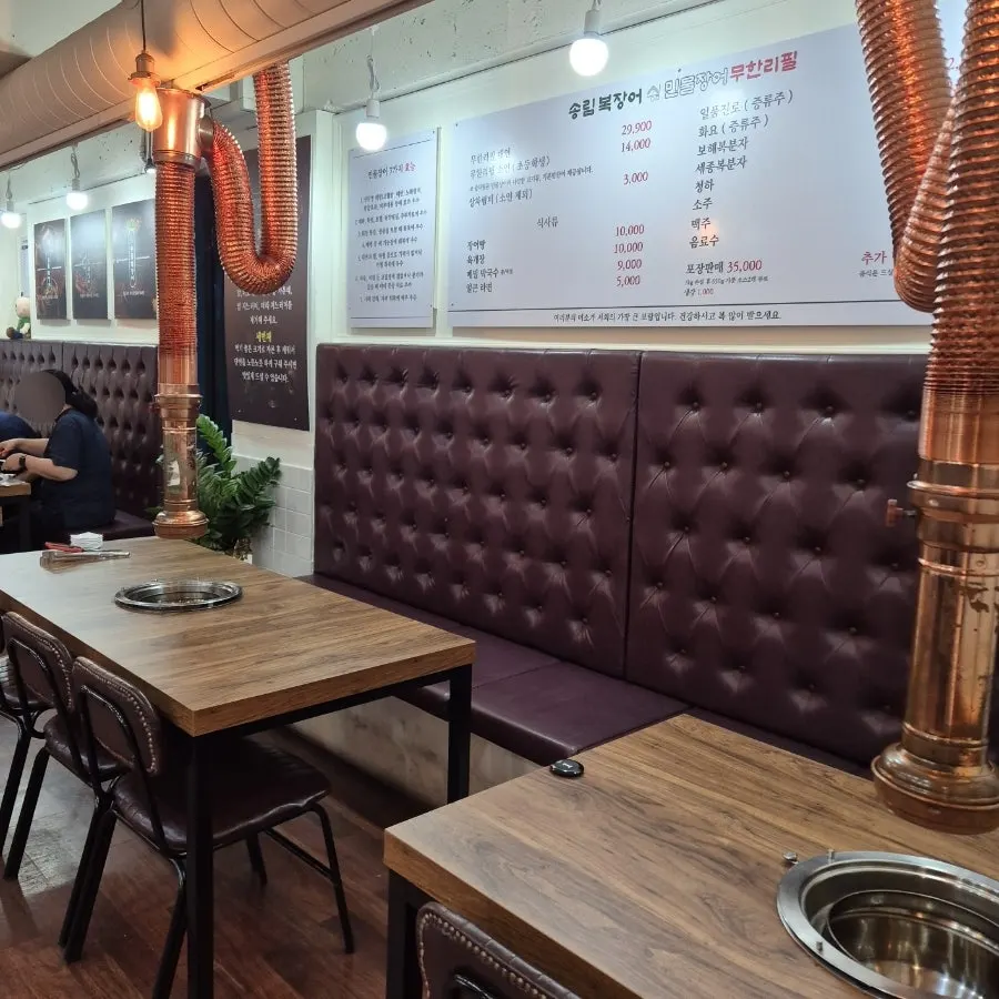 Various table sizes that can be combined for group size