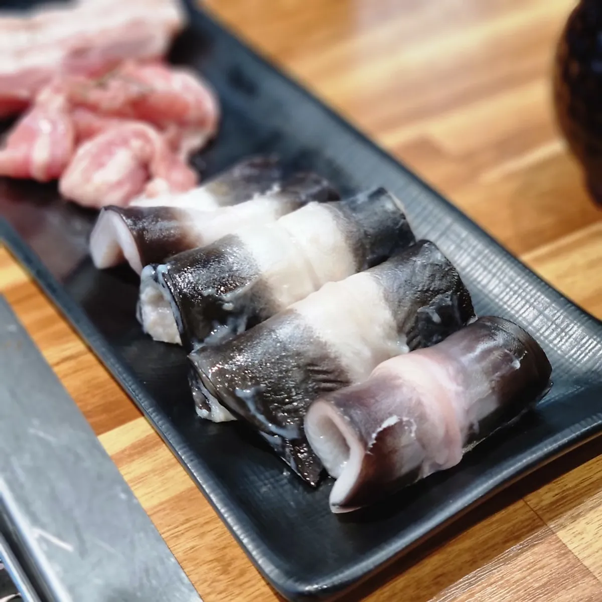 매일 아침 손질한 민물장어 클로즈업