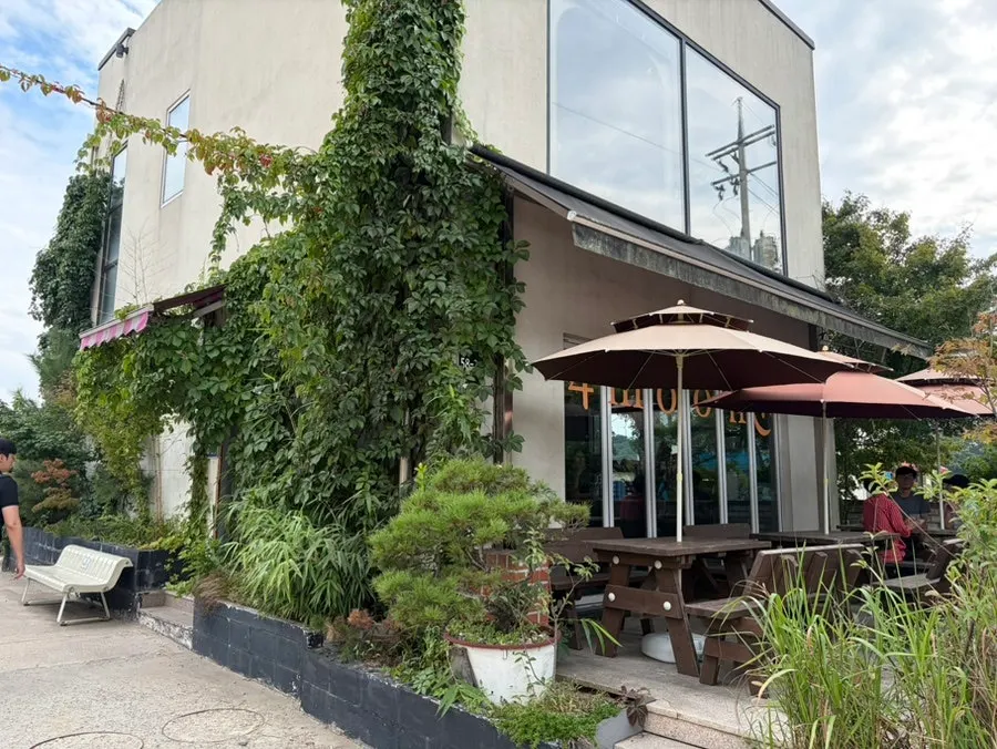 A space showing the atmosphere of Cafe Pomun