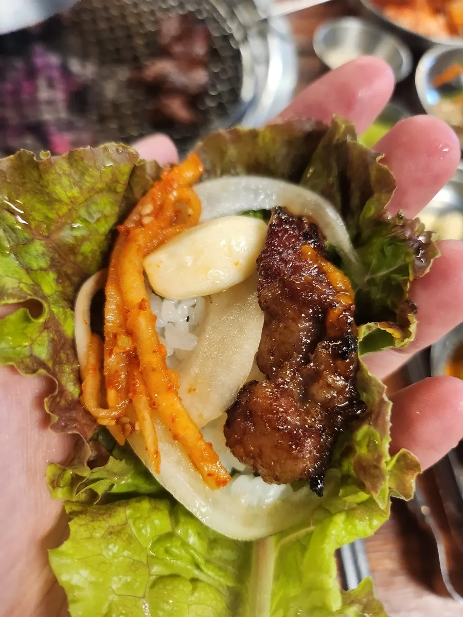 공기밥과 고기집 된장찌개