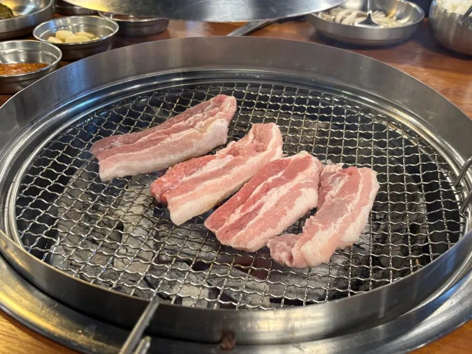 Two servings of pork belly for the first order