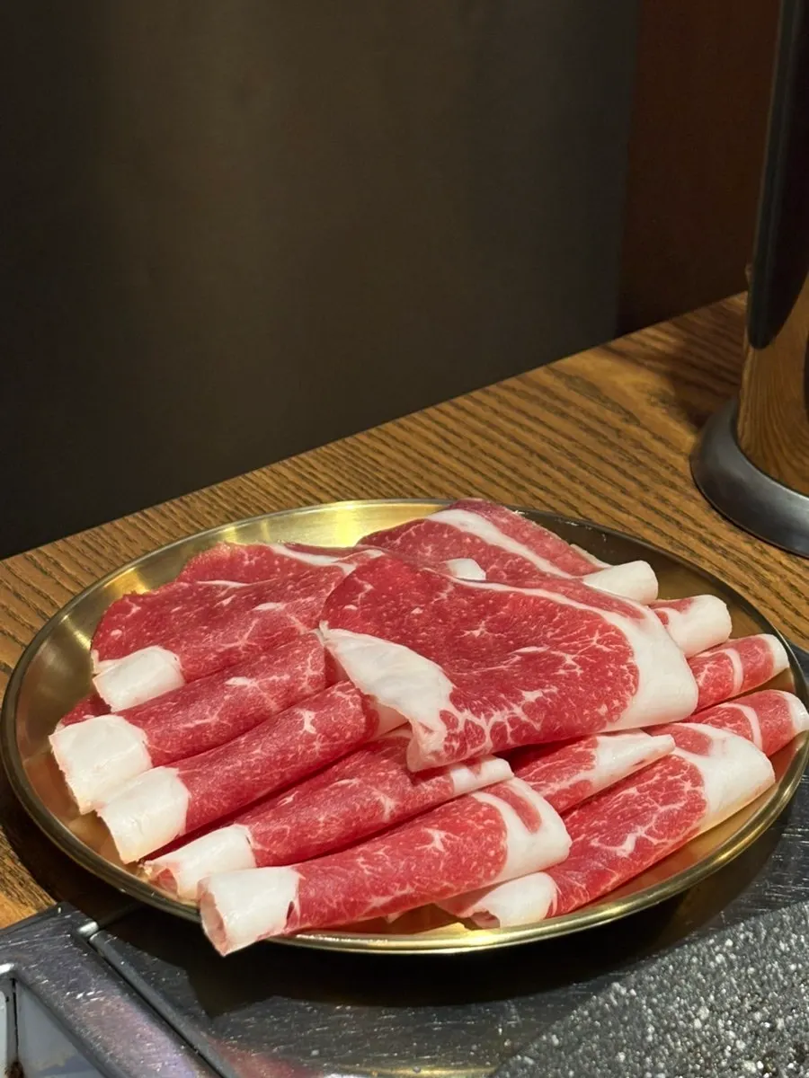 追加点的韩牛牛胸肉烤肉一人份