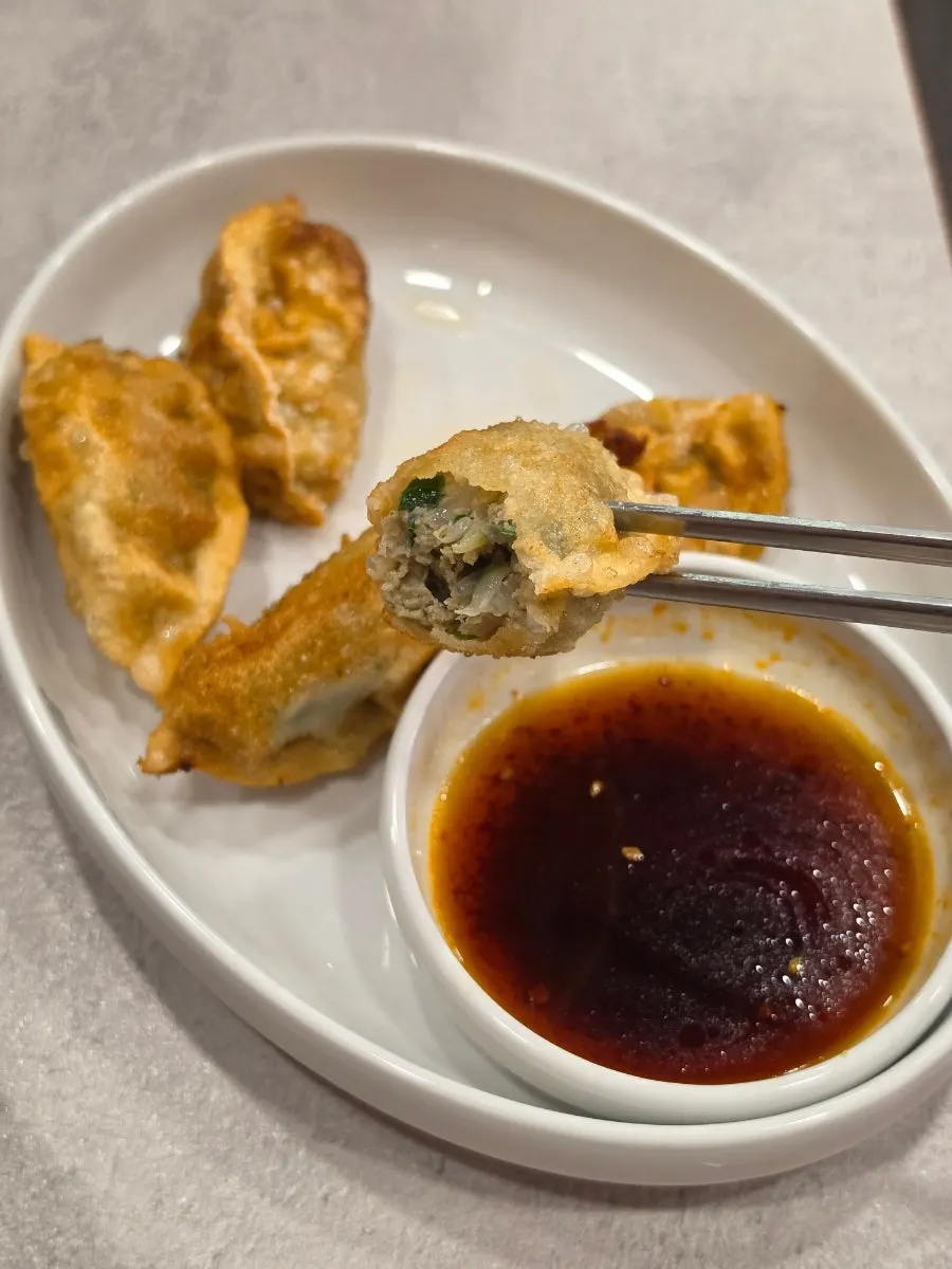 Free fried dumplings from the receipt review event