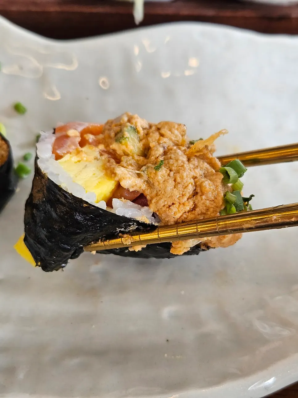 Sonsi ankimo futomaki ราดตับปลาแองเกลอร์ฟิชแน่น