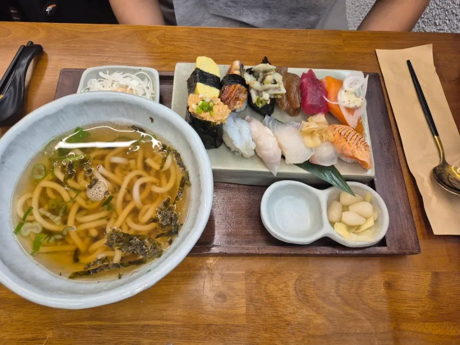 Premium 12-piece assorted sushi set from the value set