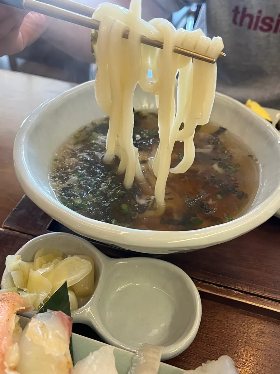 Katsuo udon from the Gasimbi Set