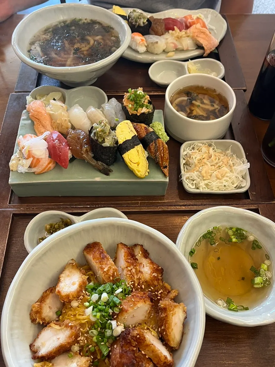 Table at Sonsi Sushi after finishing the meal