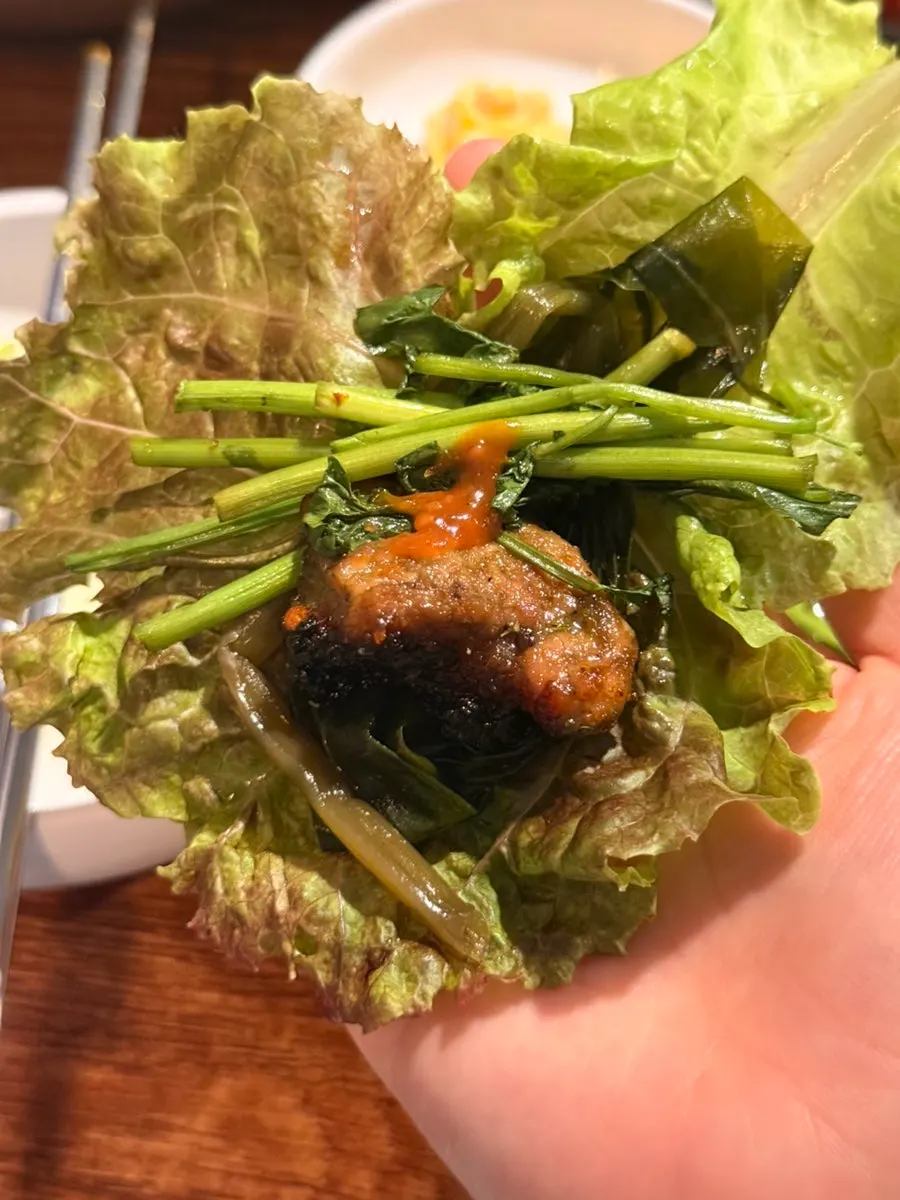 Matcha ribs paired in several combinations