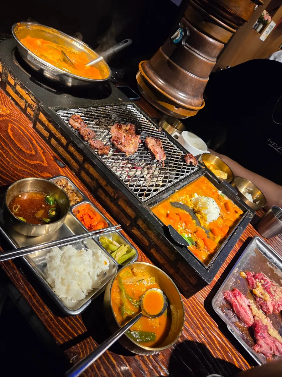 황제늑간살 3인분과 만원 세트 상차림