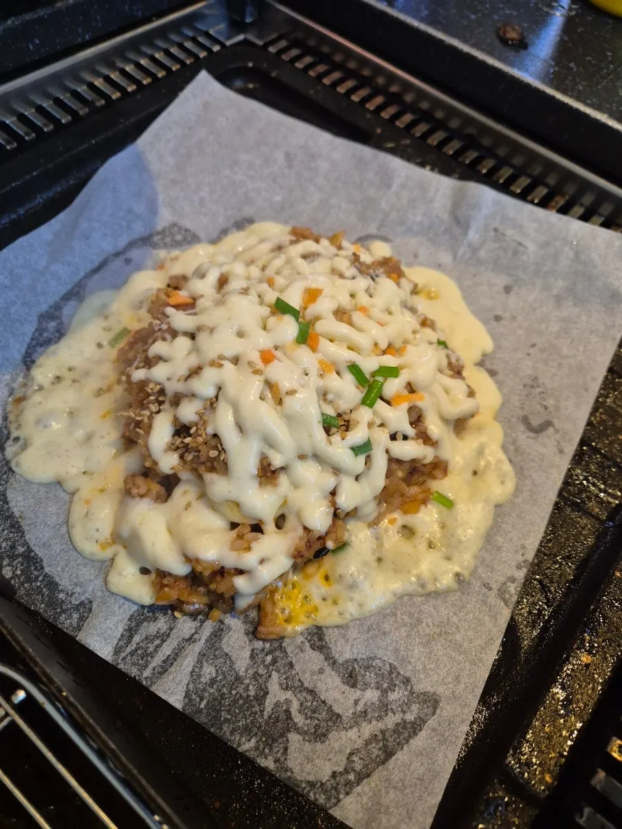 Cheese-topped fried rice at Ssosam 208