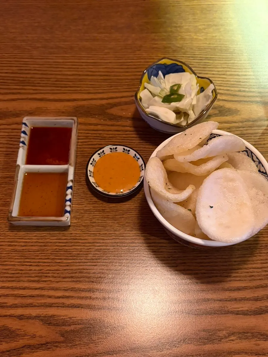 Potato salad served as an appetizer