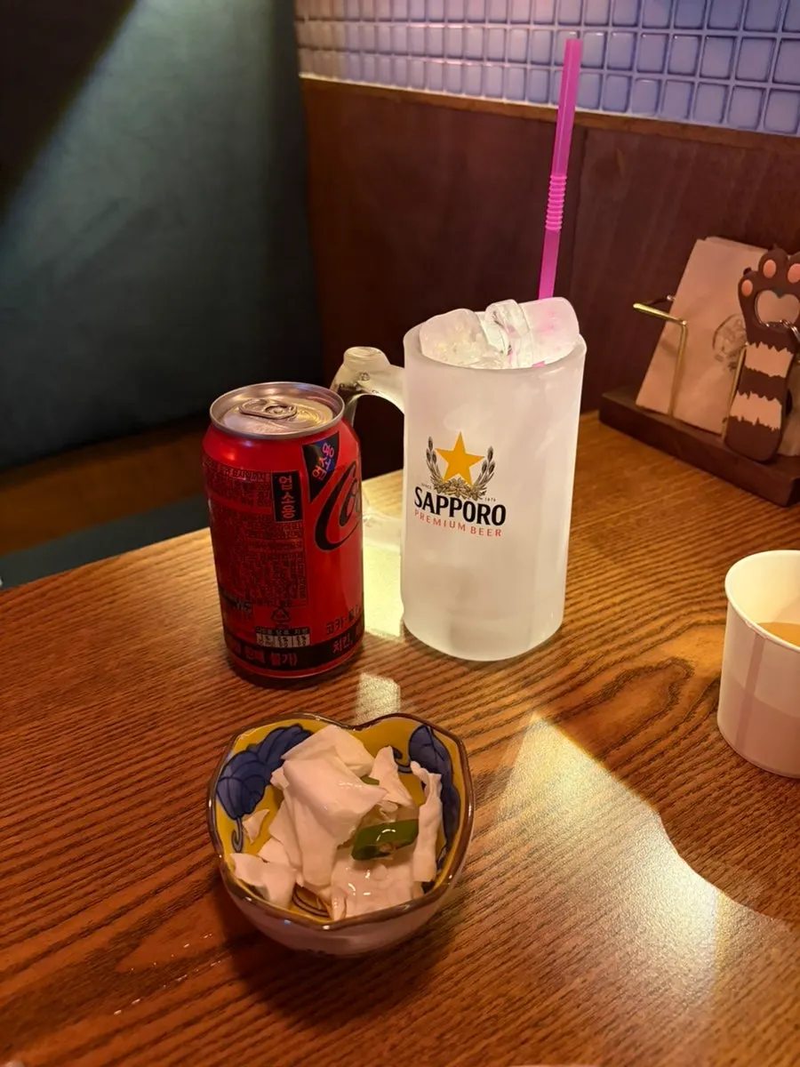 Table at the end of the meal at Sutori Cheongju Bongmyeong Branch