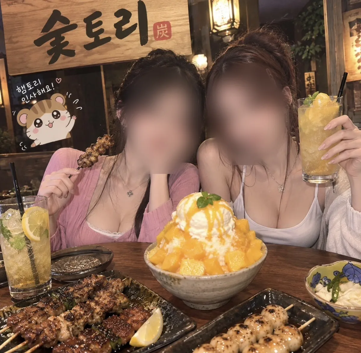 숯토리 홍대합정점에서 즐긴 야키토리 상차림