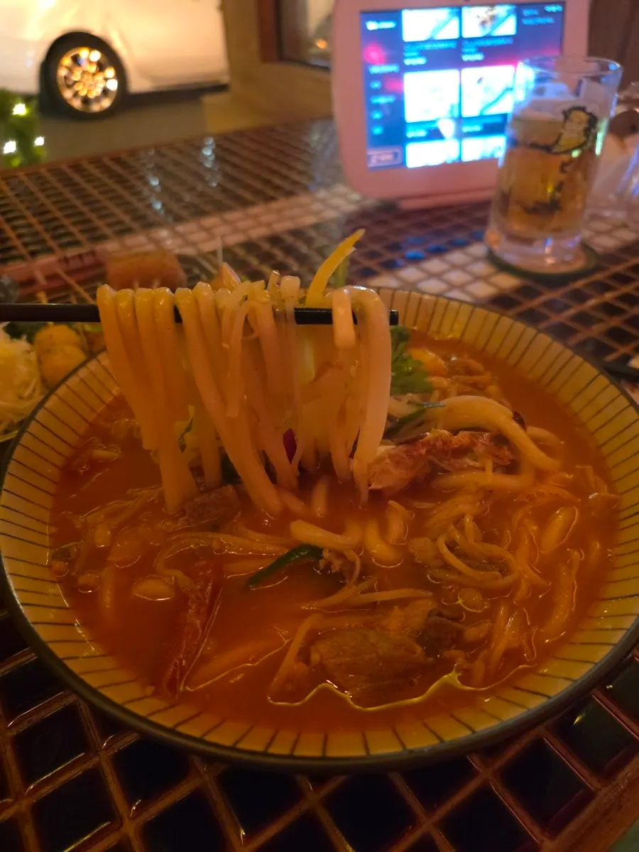 숯토리 우삼겹 해물우동 한 그릇