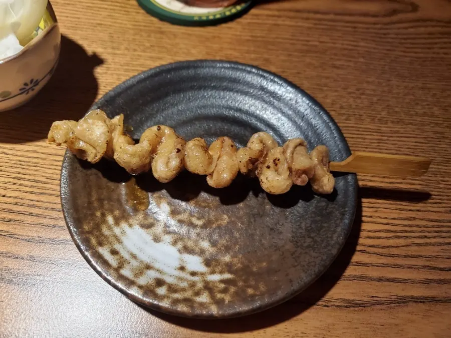 Plump sausage kushikatsu and fried skewers
