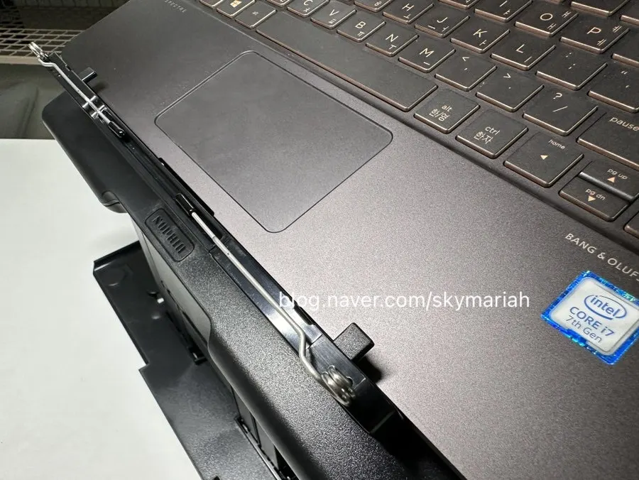 Laptop nonslip support attachment