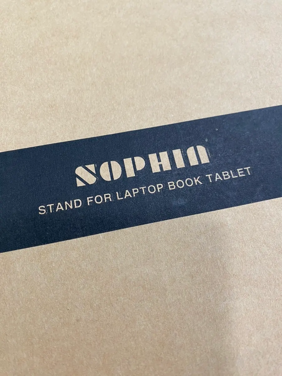 Before using a portable book stand for working at home