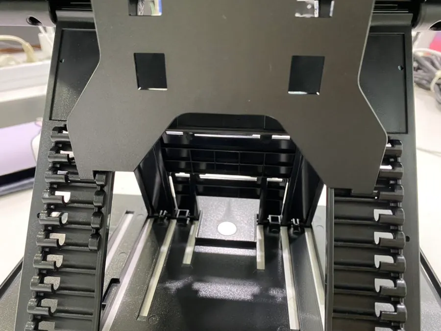 Raising the book stand's top panel