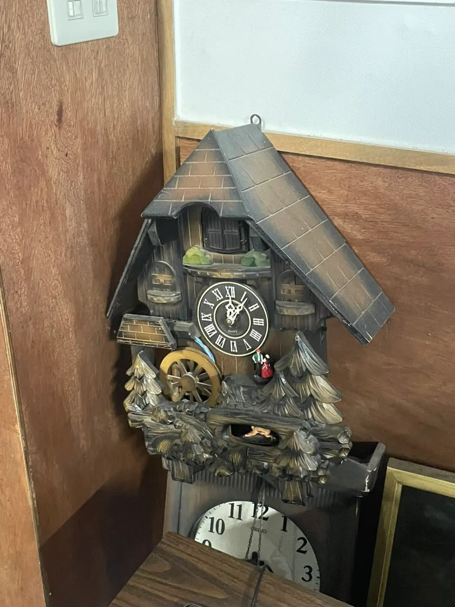 Old-fashioned wall clock inside Sorori