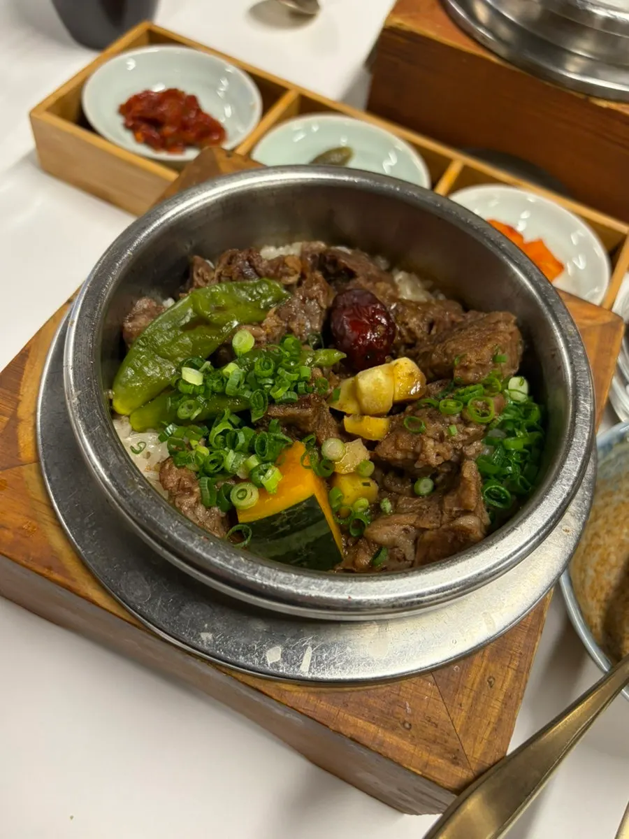 Sorori's galbi pot rice packed with short ribs